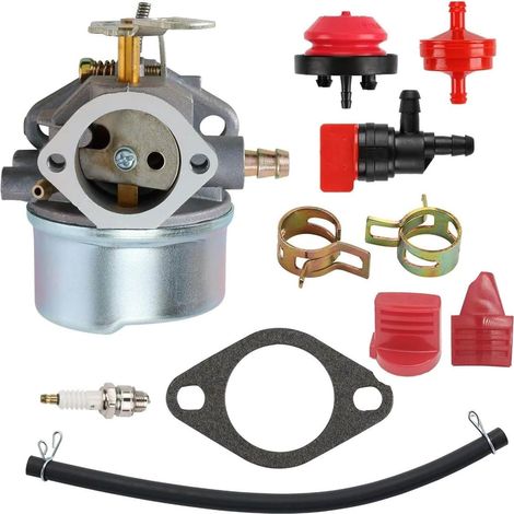 Vergaser für Tecumseh – Komplettes 12-teiliges Set – Metall und Gummi – Ersatzteil 640349 – Für Schneefräsen und Generatoren – Kompatibel mit 8–10 PS (1/5)