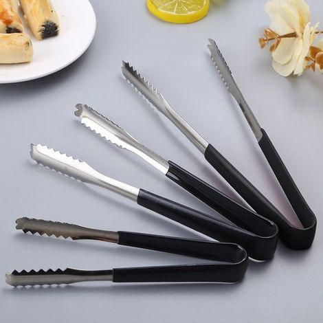 Set di 12 pinze multifunzionali in acciaio inox: pinze per il ghiaccio, pinze per caramelle, mini pinze da portata, pinze per alimenti in metallo, pinze per il ghiaccio in acciaio inox con adesivo (1/5)