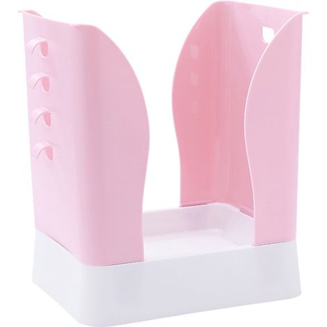 Poubelle de cuisine extensible avec support de sac, grande capacité pour salle de bain, couleur blanc rosé