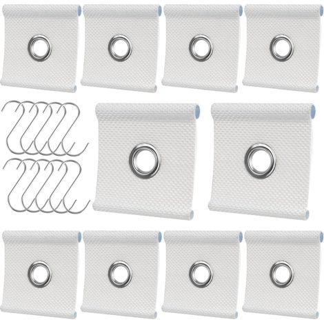10 Pieces Piping Eyelets for Piping Rails 5/6mm - 7/8mm Piping Rail Accessories, Awning Hooks for Motorhomes, Caravans, Awnings (1/5)