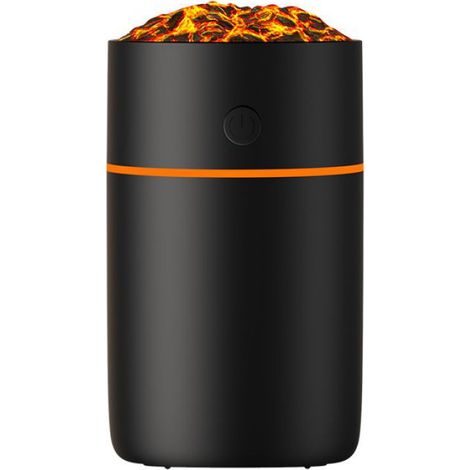 Vulkan-Luftbefeuchter HS01: Simuliert Flammen, reinigt die Luft (Schwarz) (1/5)