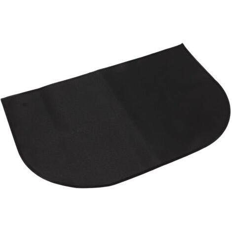BUNTHAUS Tapis de Cheminée, Tapis Anti-feu Ignifuge pour éviter Le Glissement pour Terrasse,fibre de verre, double couche antidérapante,demi-ronde,50100 cm