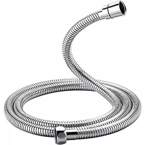 G851-20, Flexible de Douche Universel (G1/2 pouces, 2M), Tuyau de Douche Anti-Torsion et Anti-Pliure, Acier inoxydable/Chrome (1/5)