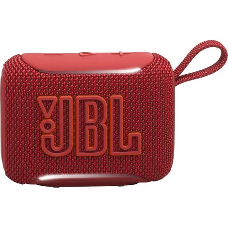 JBL GO 5 Speaker Bluetooth ultra‑portatile con potente JBL Pro Sound e bassi incisivi, pairing AirTouch, design impermeabile, 10 ore di autonomia, Rosso
