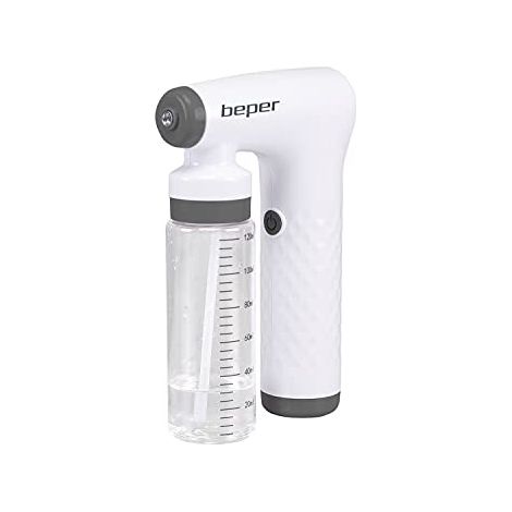 BEPER P202VAL110 Spruzzatore Elettrico, Nebulizzatore ricaricabile,2,6W, ABS, 120 ml, Utilizzabile con soluzioni disinfettanti a base alcolica, per le superfici, mobili e oggetti di uso comune (1/4)