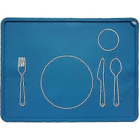 Set de table en silicone pour enfants, antidérapant et résistant à la chaleur, de qualité alimentaire, idéal pour les repas des enfants et comme cadeau. (1/5)
