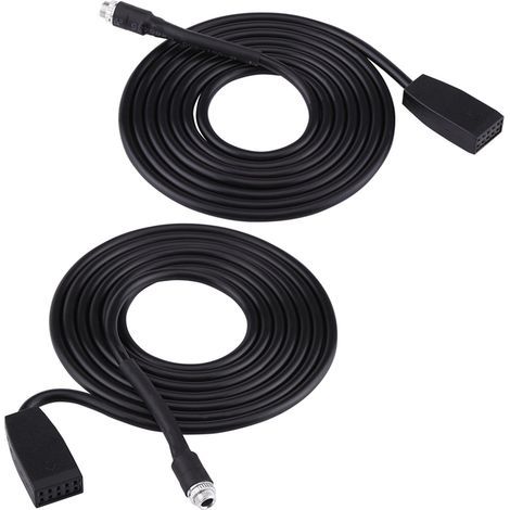 Adaptateur de câble auxiliaire de voiture, cordon audio à fiche jack 3,5 mm (1/5)