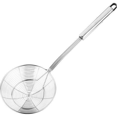 Massiver Edelstahl-Schöpflöffel mit Spinnenform zum Backen und Braten, Nudelsieb-Löffel für die Küche, 13,7 cm (5,4 Zoll) (1/5)