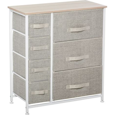 Armoire a tiroirs armoire de rangement pratique avec 7 tiroirs pliables en tissu tissu non tisse gain de place gris 635x30x71cm 88394252 88394252 88394252 88394252 88394252 88394252 88394252 88394252 (1/5)