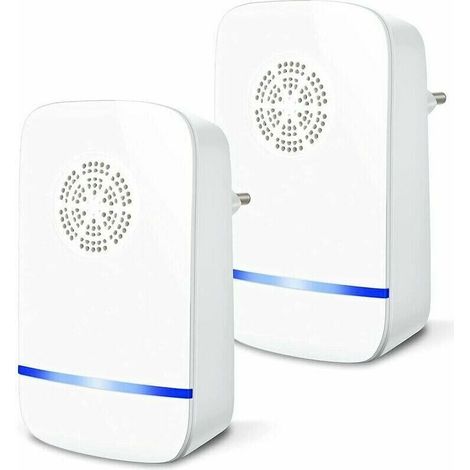 Repellente a ultrasuoni, repellente per zanzare, repellente elettrico per mosche, dispositivo repellente per topi da interni (confezione da 2) (1/4)