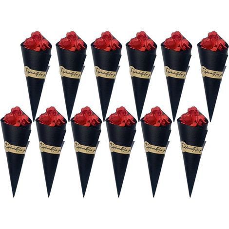 Bouquet de 20 Mini Fleurs Séchées, Bouquet Séché de Roses et Tournesols, Couleurs Naturelles, Décoration Intérieure, Présent Anniversaire Saint-Valentin, Accessoires pour Fête (1/5)