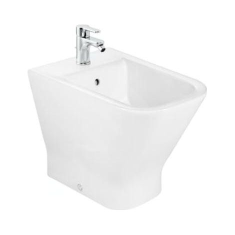 Roca – Bidet à poser céramique sanitaire avec trop-plein et trou pour robinetterie – Dimensions 360 × 540 × 400 mm – A357477000