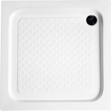 Aqualine Piatti doccia - Piatto doccia, autoportante, 80x80x15 cm, bianco BTTQ80