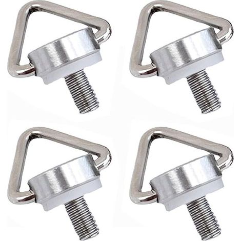 Lot de 4 pièces : convient pour Air 3S/Mini 4 Pro, sangle de cou, crochet à œil, vis de boucle pliable en acier inoxydable, convient pour les accessoires de télécommande DJI RC 2 et DJI RC Pro. (1/4)