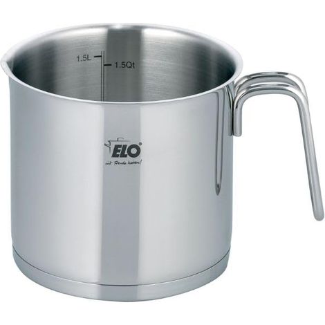 Pot à lait inox 1,6 L 14 cm avec bec verseur (1/5)