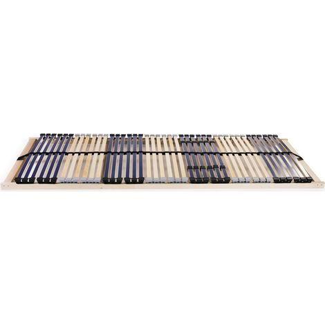 Lit simple,Lit adulte,Sommiers à lattes sans matelas 2 pcs avec 42 lattes 90x200 cm CFW9276904 (1/5)