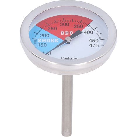 Edelstahl-Zifferblattthermometer 100-475°F für Grill und Kochen (1/5)