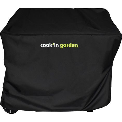 Cook'In Garden – Housse de barbecue et plancha 120 x 65 x 90 cm – Protection UV8 – Imperméable – Fixation par scratch