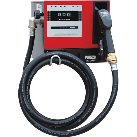 Sodise – Pompe à gasoil automatique 230V 56 l/min – Débit élevé pour transfert carburant – Compteur mécanique avec arrêt automatique (1/2)