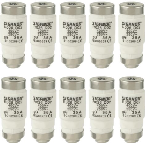 [NIE BENUTZT]Neozed-Sicherung, D02 35A gL/gG 400VAC, Sicherungseinsatz (10er-Pack)-Largeight, Neozed-Sicherung, D02 35A gL/gG 400VAC, Sicherungseinsatz (10er-Pack)-Largeight