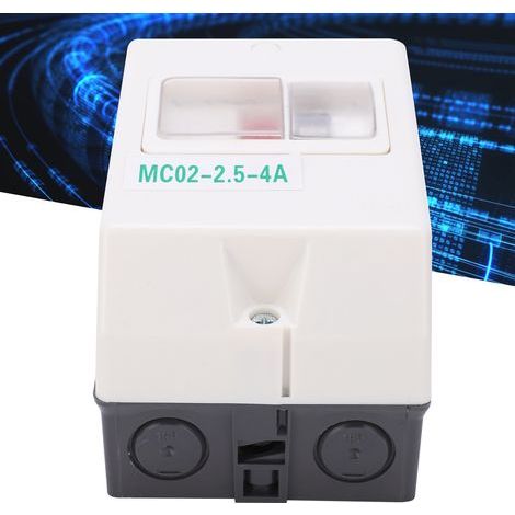 Disjoncteur de Protection Moteur Étanche MC02‑2.5‑4A 220V/380V pour Circuit Électrique (1/5)