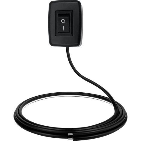 Voiture DIY Interrupteur,Coller Type Interrupteur de Bouton,12V–230V/7A–2A Commutateur de Bricolage de Voiture ON/OFF pour Des Phares Antibrouillard,Barre Lumineuse de LED(avec 50cm Fil) (1/5)