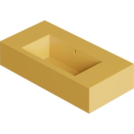 KUBO 80 Jaune brillant 0 trou Bonde Sans Siphon