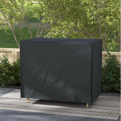 Housse de protection balançoire de jardin 220 x 125 x 172 cm polyester Oxford noire étanche - CHICFURN (1/5)