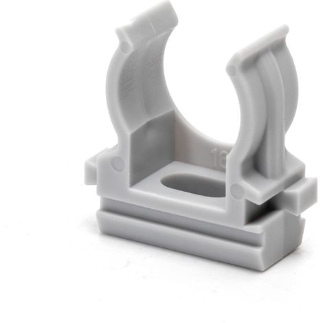 Clips fissatubo a scatto per Tubo 16mm grigio 10pz Aigostar (1/5)
