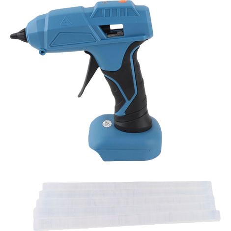 [JAMAIS UTILISÉ]Pistolet à colle chaude sans fil 100 W haute température avec 5 bâtonnets, outil de décoration festif DIY pour batterie BL1830B (1/5)