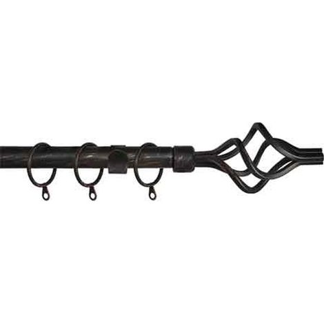 SCORRITENDA A STRAPPO 'TWIST' 120/210 cm - Nero/Oro