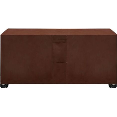 Rectangular Garden Furniture Cover, Square Oxford Patio Furniture Cover with Vents, Windproof, Waterproof, and Dustproof, for Table and Chair Furniture - Brown 210x110x70cm (1/5)