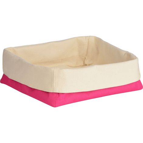 Premier Housewares Hot Pink and Cream Large Bread Basket (1/2)