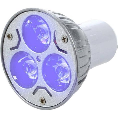 TrAdE Shop Traesio - Faretto 3led High Power Luce Spot 3 W Gu10 Lampada Colorata Rossa Verde Blu 230v - -Blu - (1/5)