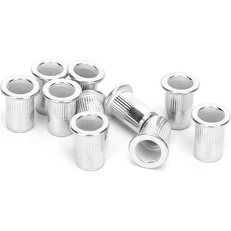 200 pièces inserts filetés M6 en aluminium, écrous de rivet pour fixation professionnelle (1/5)