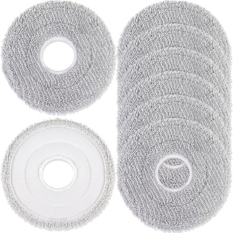 Juego de 8 almohadillas de repuesto para mopa para Xiaomi X20+/X20 Pro/Max/5/S40/H50 Pro y Dreame L10s/L10/L20/X40/L40/A/AE/L40S/X50/L50S/L50 Pro Ultra Robot Vacuum Cleaner - Reutilizables y lavables (1/5)