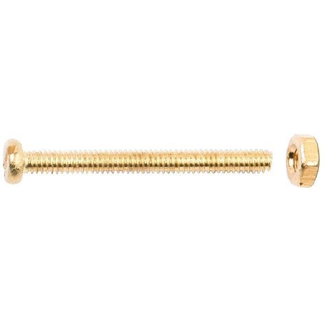 Connex Radioschrauben M2 x 20 mm Schlitz - 20 Stk. Schrauben & Dübel (1/2)