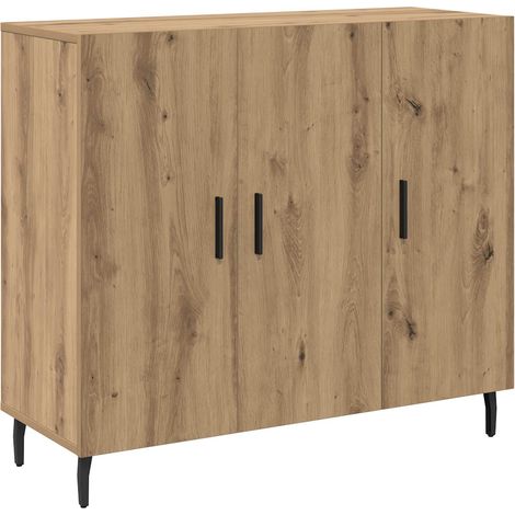 Maison Exclusive - Aparador Roble artisan 90 x 34 x 80 cm Madera (1/5)