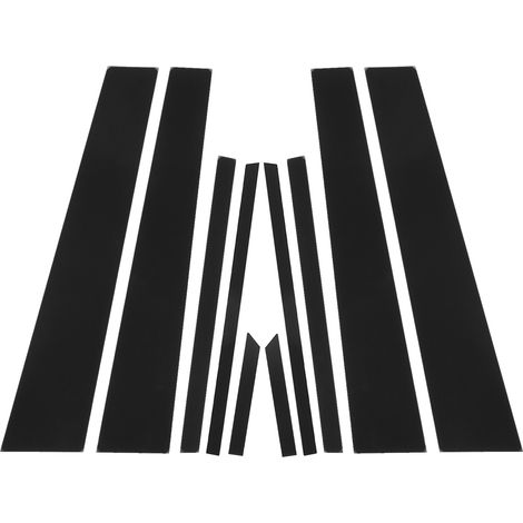 Garniture adhésive noire brillante pour montant de porte et de fenêtre, accessoire de voiture de remplacement pour RAV4, compatible avec RAV4 2020-2021 (10 pièces) (1/5)