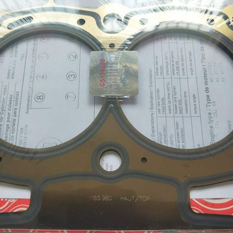 Die Zylinderkopfdichtung 0209X6 ist passend für die Peugeot-Modelle 307, 308, 408, 508 sowie Citroën C4 und C5 2.0. Diese Verbundmetalldichtung gewährleistet eine Abdichtung zwischen Zylinderkopf und (1/4)