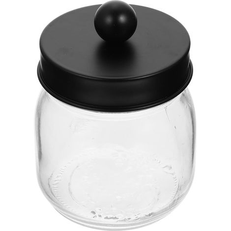 Glasgefäß zur Aufbewahrung von Wattestäbchen und pads