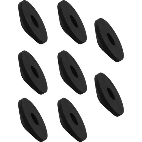 Kit de fixation pour abattant de WC (8 pièces), rondelles en caoutchouc M8 antidérapantes, outil de serrage pour abattant de WC, rondelles coniques de rechange pour charnières de WC (1/5)