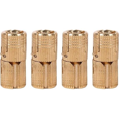 4 Stück 10 mm unsichtbare Scharniere aus reinem Kupfer für Schmuckkästchen, Geschenkboxen, Arbeitsplatten (10 mm)