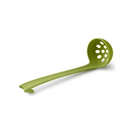 ibili Cucchiaio per olive in nylon verde 28 cm resistente (1/3)