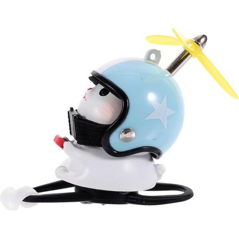 Adorno para salpicadero con forma de gato，juguete de alta calidad con casco divertido para coches，motocicletas y decoración de luces (1 unidad) (1/5)