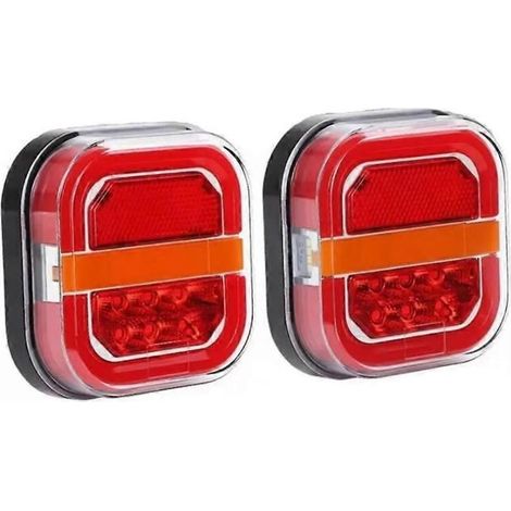 Kit de feux de remorque sans fil (1 paire), feux arrière à LED avec fonction stop dynamique. (1/5)