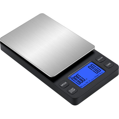 Mini balance à café numérique rechargeable 2 kg/0,1 g (1/4)
