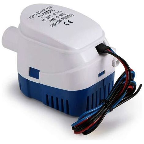 CHOYCLIT Pompe de Cale Automatique 12V 1100GPH Pompes de Cale, Pompe à Eau Liquide Silencieuse Automatique pour Pompe de Cale Marine Pompe à Eau pour Bateaux, étangs, Piscines (1/5)