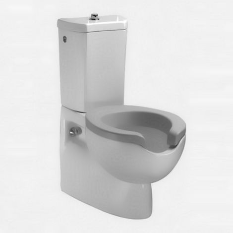 Ceramica Dolomite Atlantis vaso wc monoblocco sospeso 77x38 cm (senza sedile e cassetta) J275400 (1/2)