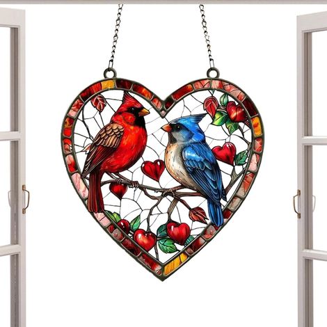 Vogel Vögel Denkmal Sonnenfänger Acryl Valentinstag Vögel